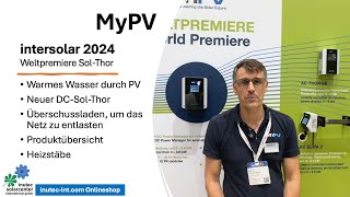 my-pv | Eau tiède grâce à PV | Premier Sol-Thor mondial | AC Thor 9s | AC ELWA 2 | Élément de chauffage sans pas