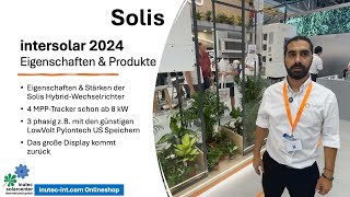 Solis | Intersolar 2024 | Onduleur hybride | MPPT Tracker | Foire d'énergie solaire | Basse volt