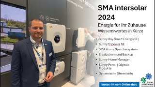 Onduleur hybride SMA | Sunny Boy Smart Energy | Batterie de maison intelligente, y compris BMS | Intersolar 2024