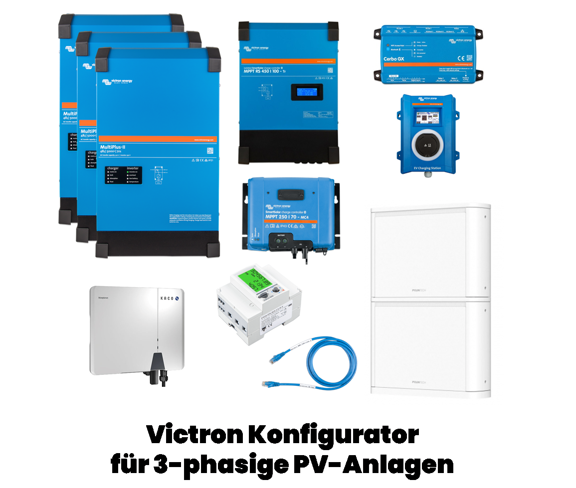Victron System-Konfigurator: In 5 Minuten zur 3-phasigen, maßgeschneiderten Lösung
