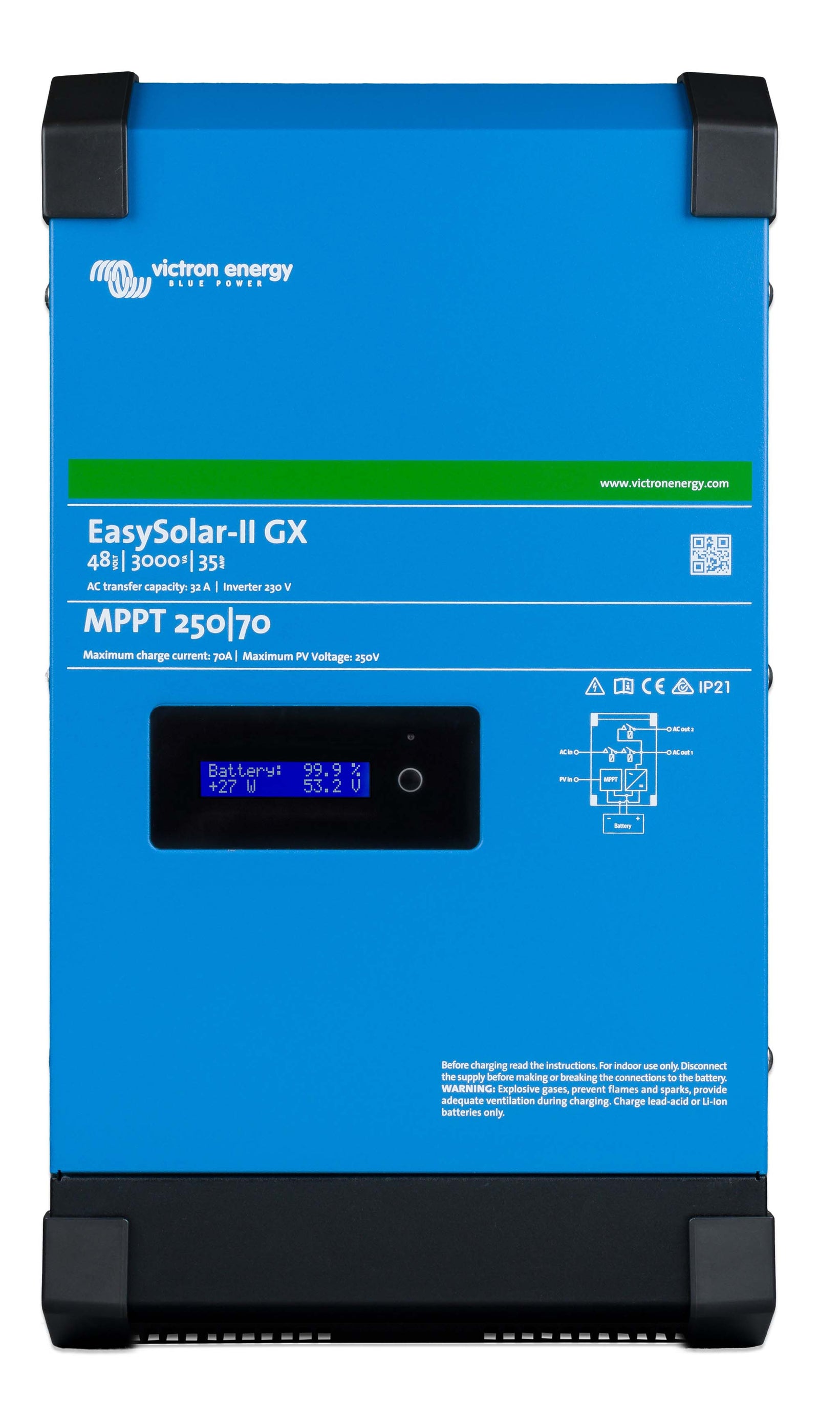 Victron Energy EasySolar-II GX 24V/48V 3000VA, 5000VA, inutec solarcenter