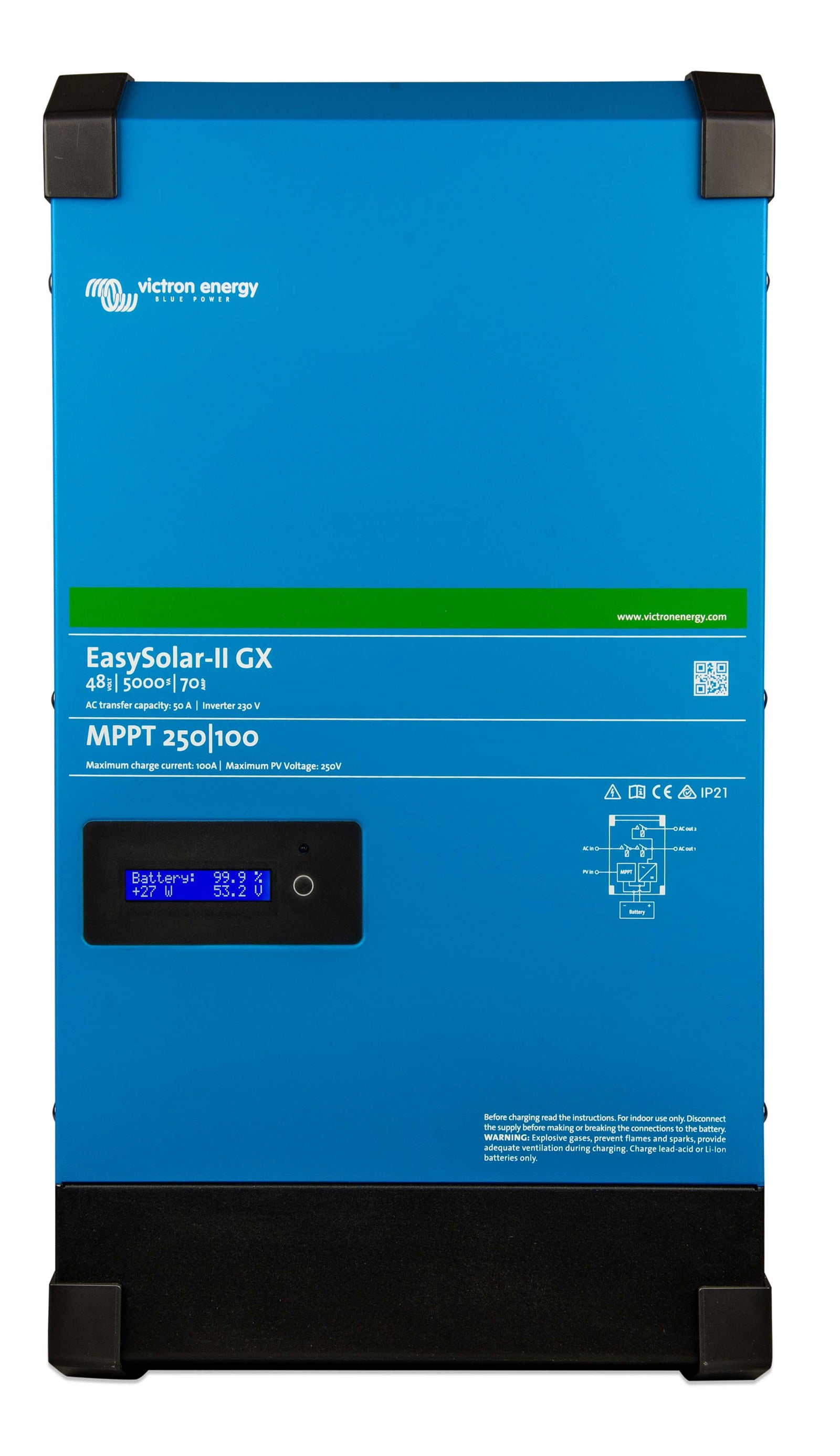Victron Energy EasySolar-II GX 24V/48V 3000VA, 5000VA, inutec solarcenter