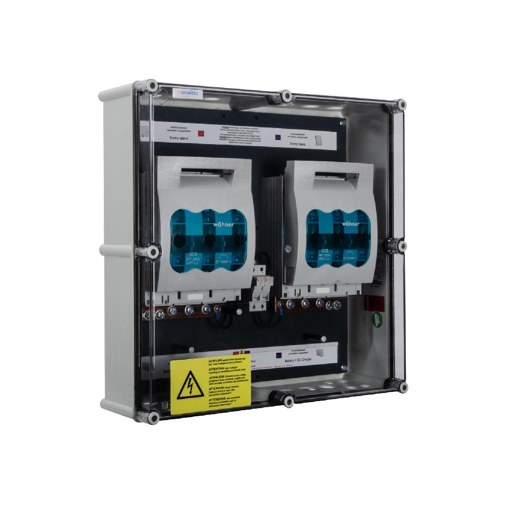 Enwitec BatFuse B.03 - Batteriesicherung mit Trennschalter für drei Wechselrichter, inutec solarcenter