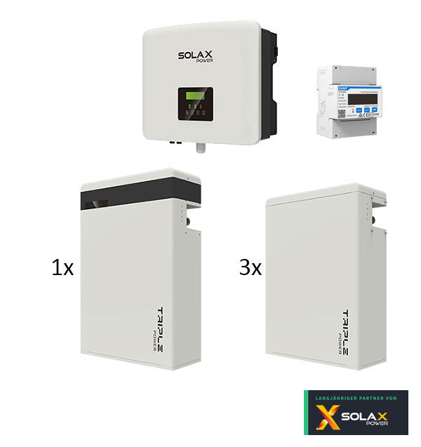 Inselfähige Solax PV Anlage: X3-HYBRID-15.0-D G4.2 15 kW | T-Bat 23 kWh | Zubehör