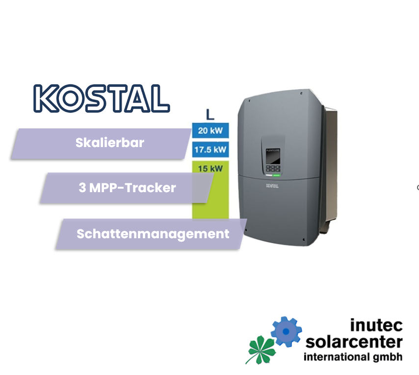 Kostal Plenticore G3 Hybridwechselrichter I 4 bis 20 kW, inutec solarcenter