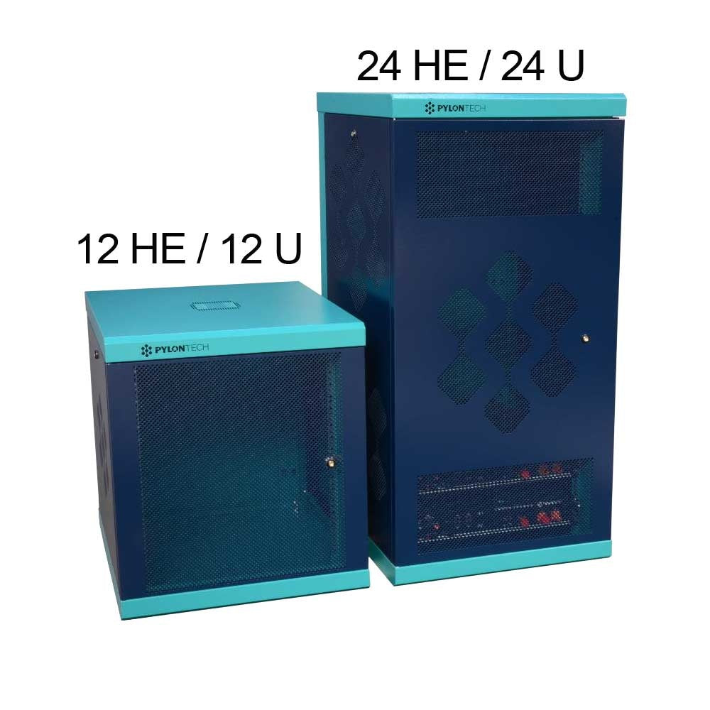 BP Rack PV Speicher Schränke von 12 bis 24 HE I für Pylontech PV Speicher, inutec solarcenter