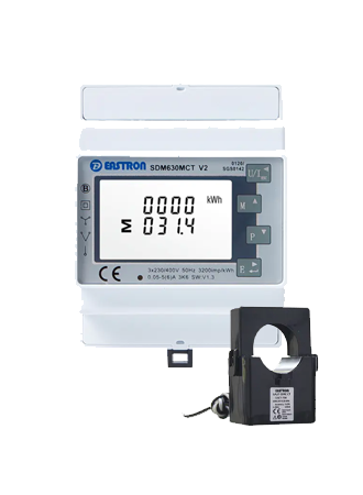 Solis Smart Meter 3-phasig Eastron SDM630MCT V2 inkl. CT | Energiezähler, inutec