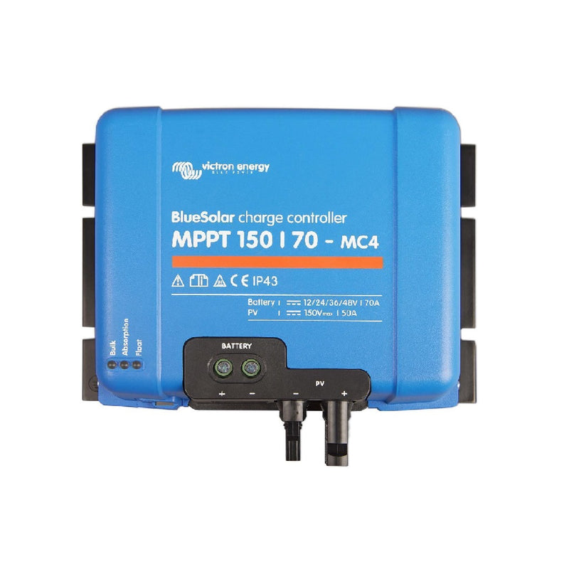 Victron Energy BlueSolar MPPT 150/70 MC4 & Tr I Solarladeregler, inutec solarcenter