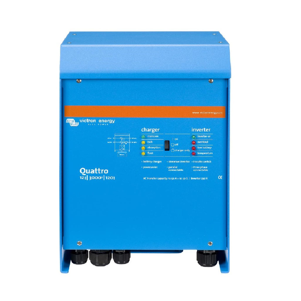 Victron Energy Quattro 12/3000/120-50/50 230V VE.Bus, inutec solarcenter