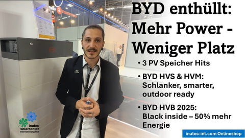 Intersolar 2025 | BYD enthüllt: Mehr Power, weniger Platz – 3 PV-Speicher-Hits !