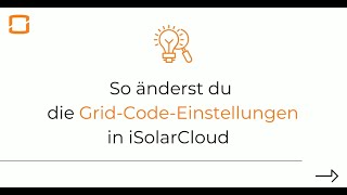 Sungrow Netzanschluss | Grid Code in iSolarCloud