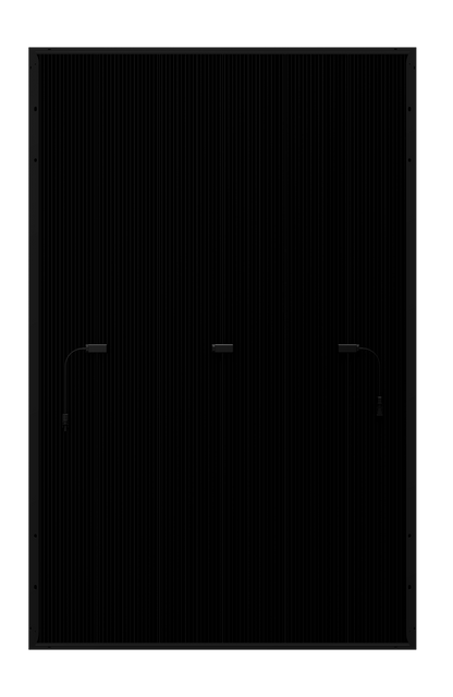 Heckert Solar ZEUS 3.0+ 480 Wp Full Black Solarmodul Rückseite mit Anschlussdosen