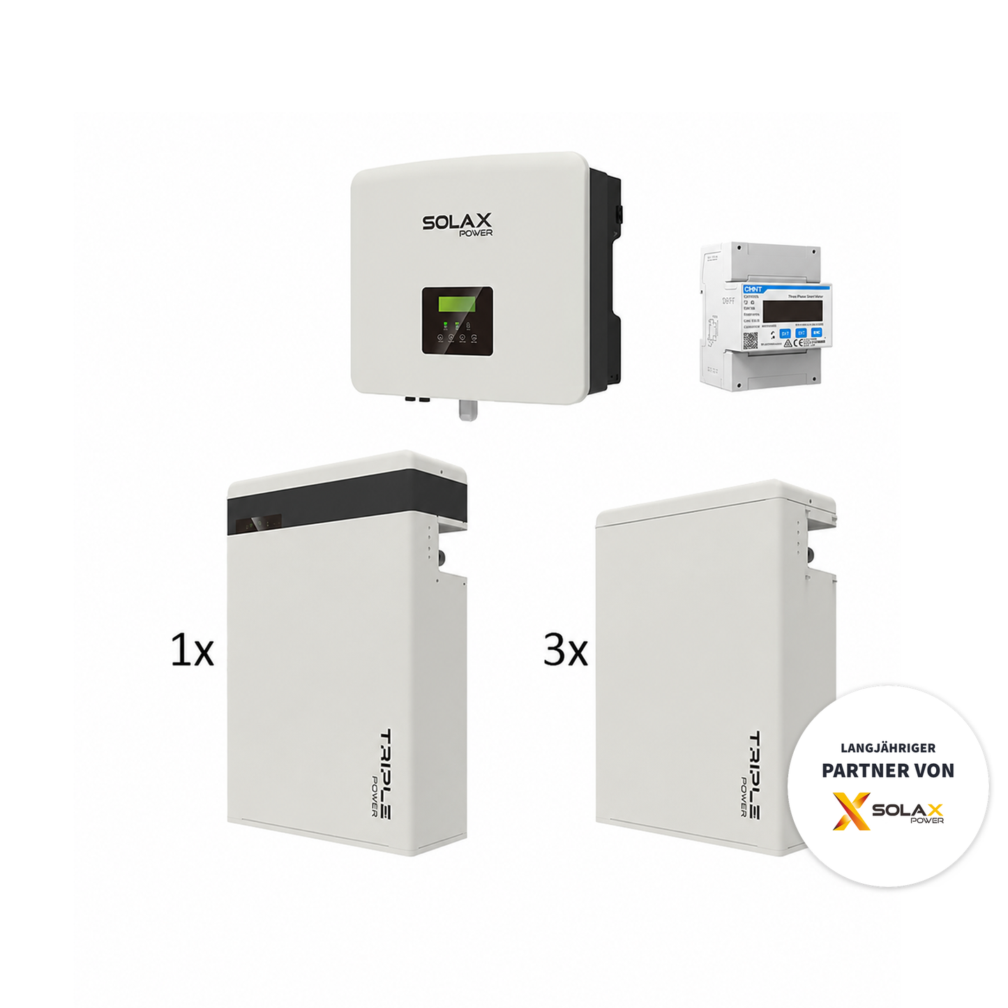 Inselfähige Solax PV Anlage: X3-HYBRID-15.0-D G4.2 15 kW | T-Bat 23 kWh | Zubehör