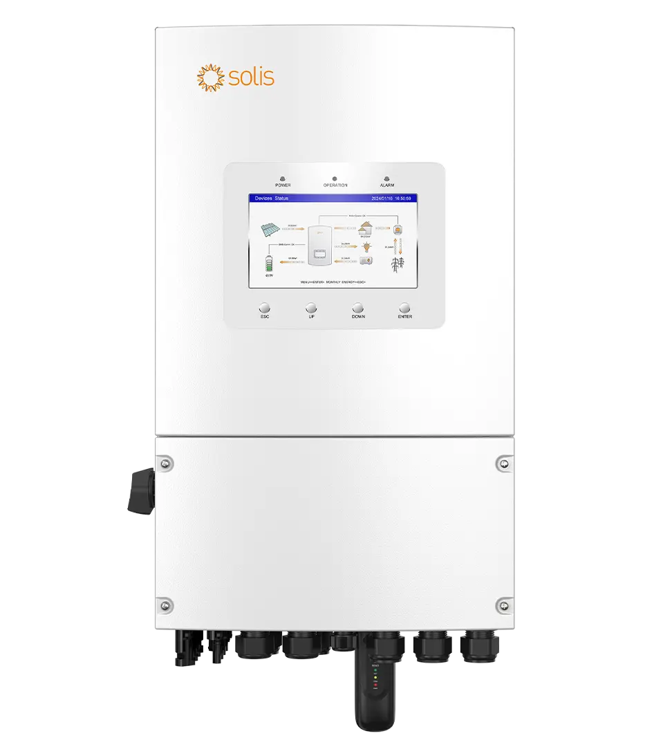 Solis S6-EH1P6K-L-PLUS | 1-phasiger Hybridwechselrichter Niedervolt | 6,0 kW