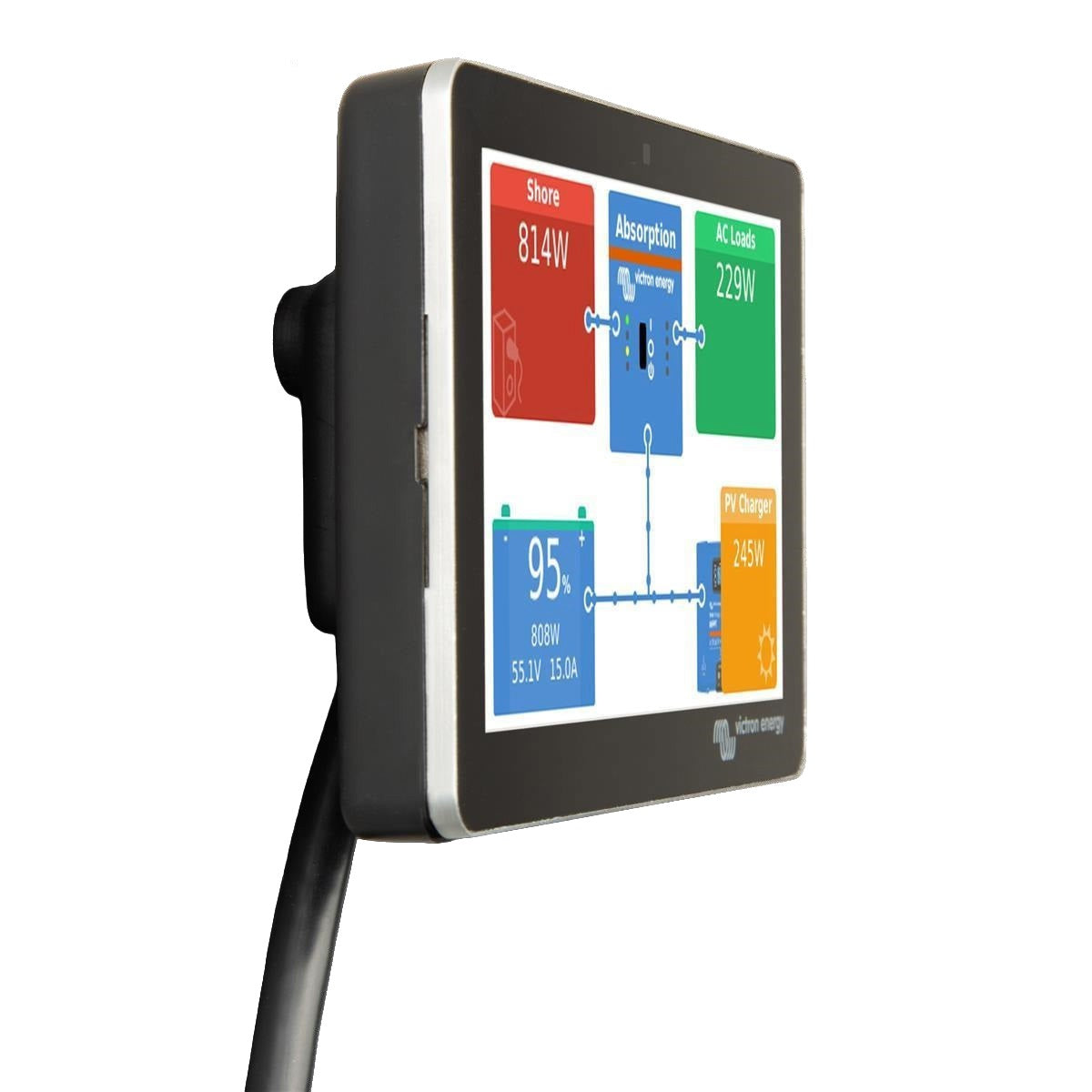 Victron Energy GX Touch 50 und GX Touch 70 Wandhalterung, inutec solarcenter
