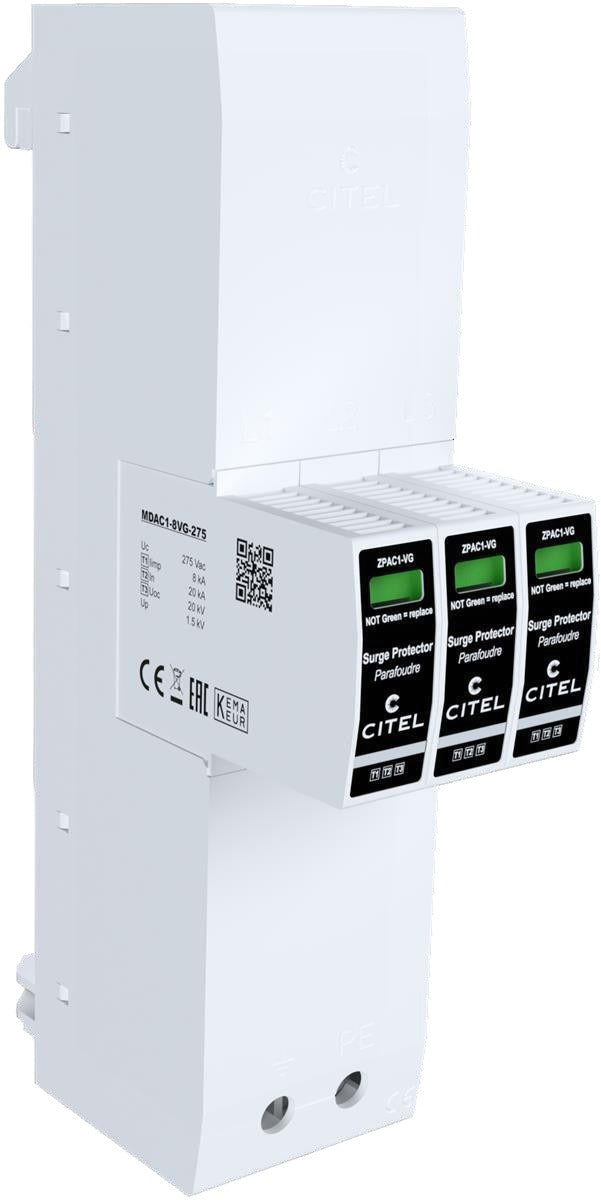 Citel AC Kombi Überspannungs- und Blitzschutzableiter, inutec solarcenter