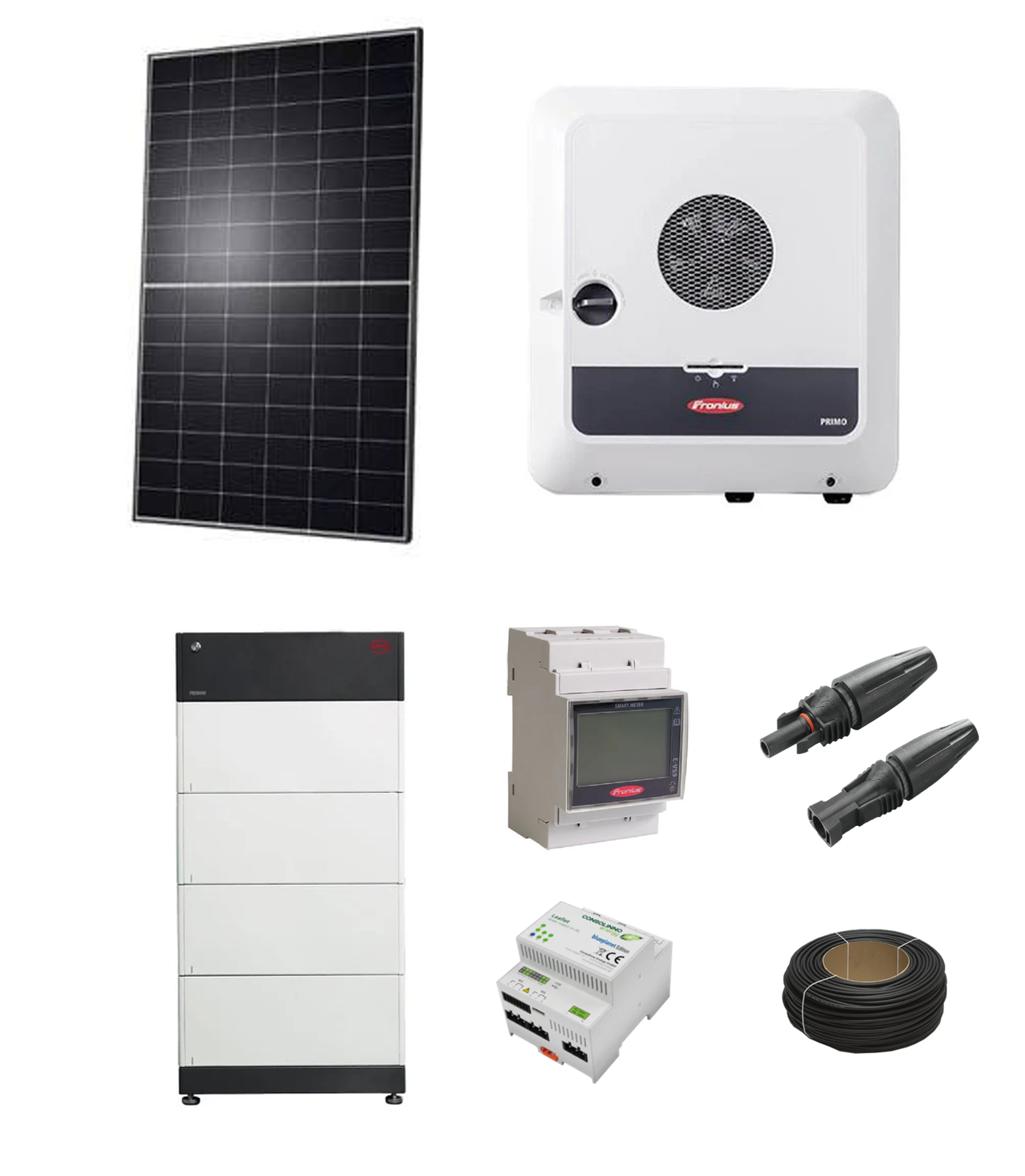 Premium PV-Anlage „ZukunftPlus” 8,1 kWp Qcells Glas-Glas Solarmodule | Fronius GEN24 Hybridwechselrichter | BYD HVM PV-Speicher & Zubehör