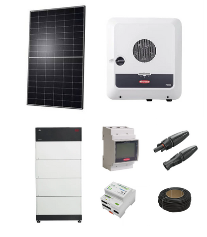 Premium PV-Anlage „ZukunftPlus” 8,1 kWp Qcells Glas-Glas Solarmodule | Fronius GEN24 Hybridwechselrichter | BYD HVM PV-Speicher & Zubehör