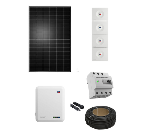 Premium PV-Anlage 'Deutsche Meisterklasse L' | 10,8 kWp z.B. Heckert PV-Module (anpassbar) | 10 kW SMA STP Hybrid + SMA Home Speicher/ BYD | inkl. Energiemanagement & Zubehör