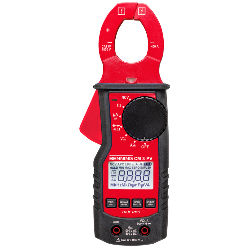 Benning CM 3-PV (11001235) TRUE RMS Stromzangen-Multimeter für PV-Anlagen, inutec solarcenter