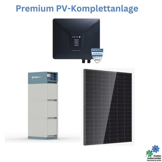 DE Premium-PV-Komplettanlagen 8 | 10 | 12 kW mit Kaco Hybrid | Heckert | Pylontech | Energiemanagement & mehr, inutec solarcenter