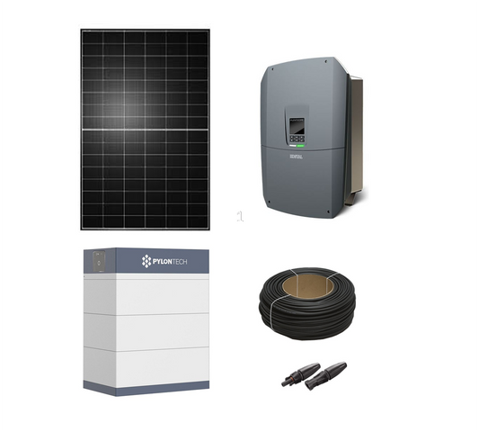Premium DE PV-Anlage „FlexPower XL“ 16,2 kWp Solarmodule Heckert (erweiterbar) | Kostal Plenticore L Hybrid G3 15-20 kW | Pylontech oder BYD Speicher | Zubehör & mehr