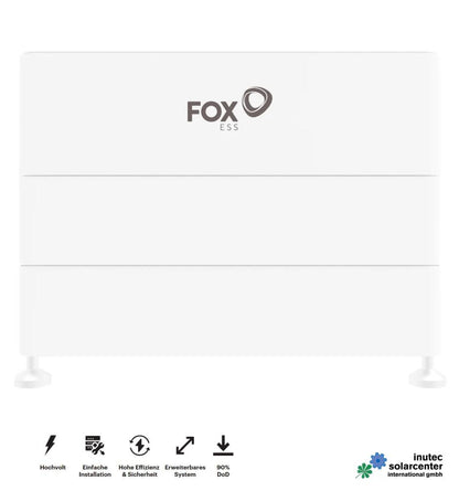Fox ESS PV Speicher ECS2900-H2 bis H7 I von 5,76 kWh bis 20,16 kWh I Komplettsysteme, inutec solarcenter