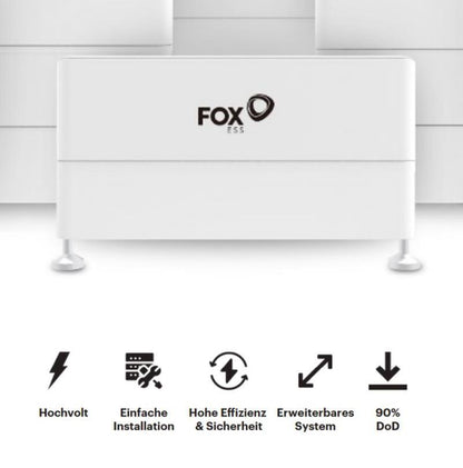 Fox ESS PV Speicher ECS2900-H2 bis H7 I von 5,76 kWh bis 20,16 kWh I Komplettsysteme, inutec solarcenter