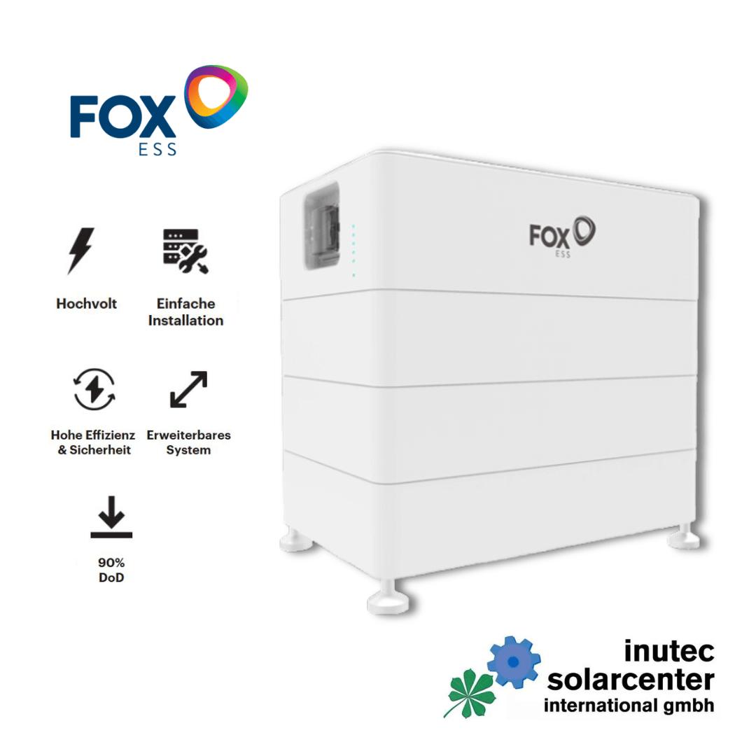 Fox ESS PV Speicher ECS2900-H2 bis H7 I von 5,76 kWh bis 20,16 kWh I Komplettsysteme, inutec solarcenter