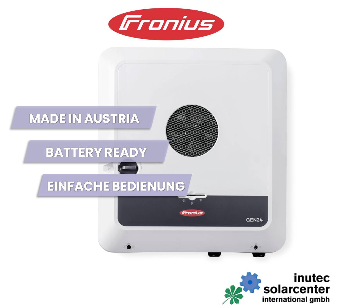 Fronius Symo GEN24 12.0 Plus SC | 12 kW | Hybridwechselrichter, inutec solarcenter