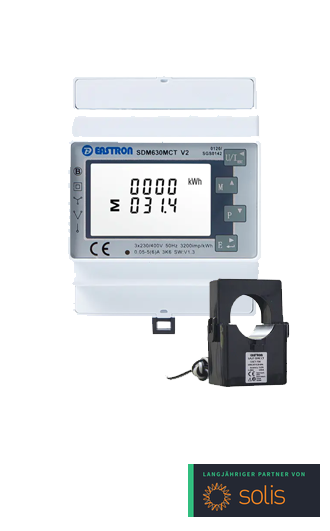 Solis Smart Meter 3-phasig Eastron SDM630MCT V2 inkl. CT | Energiezähler
