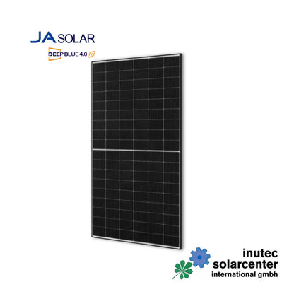 Premium PV-Anlage „4-fach Tracker“ | 12,74 kWp bifazial JA Solarmodule | Solis Hybrid Wechselrichter | Pylontech PV-Speicher & Zubehör