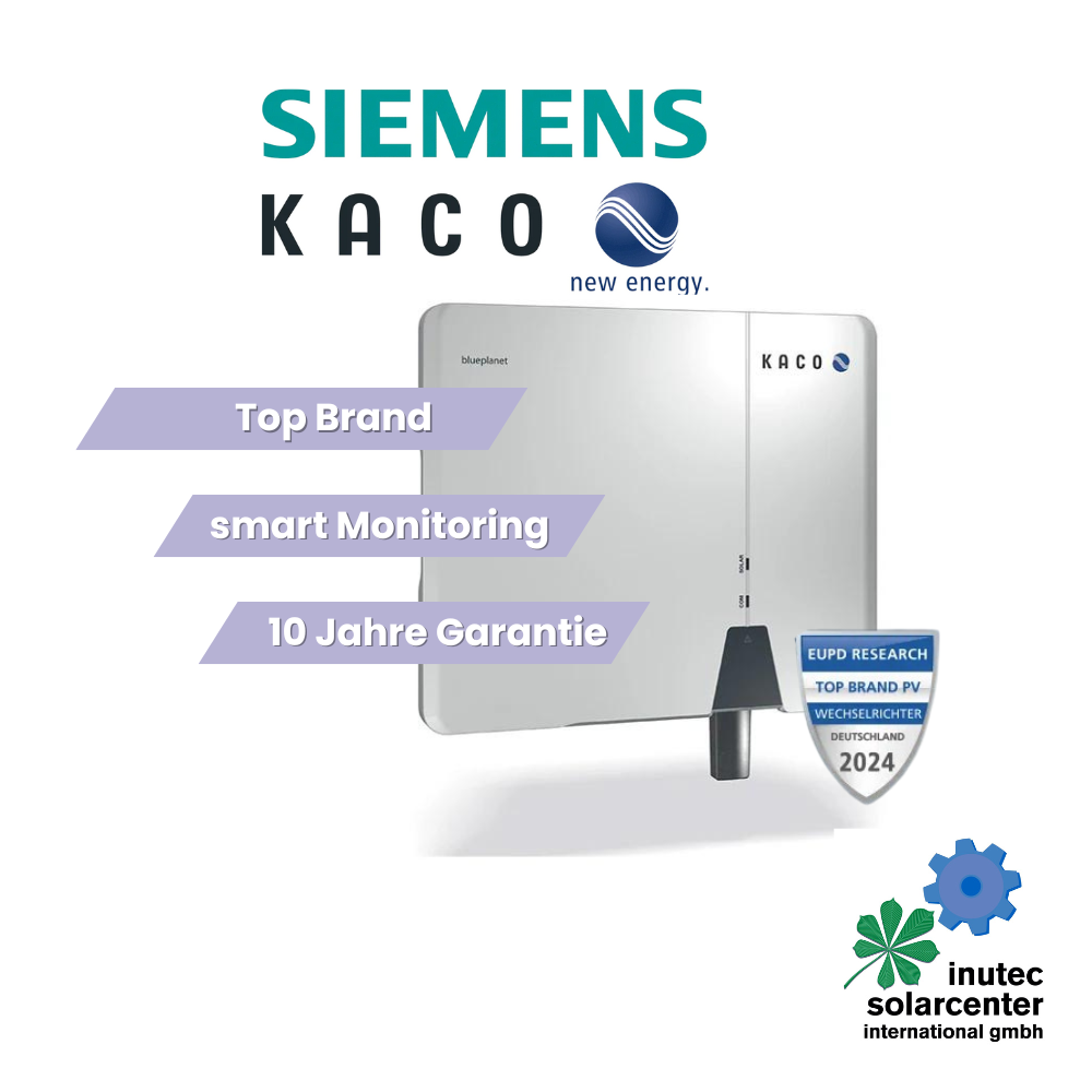 Kaco BLUEPLANET 10.0 - 20.0 NX3 M2 TopBrand PV Wechselrichter von 10 kW bis 20 kW, inutec solarcenter