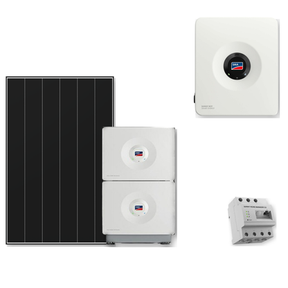 Premium PV-Anlage Deutsche Meisterklasse S – Heckert Solarmodul, SMA Sunny Boy Smart Energy, SMA Home Storage 6,5 kWh, Sunny Home Manager 2.0 | inutec solarcenter