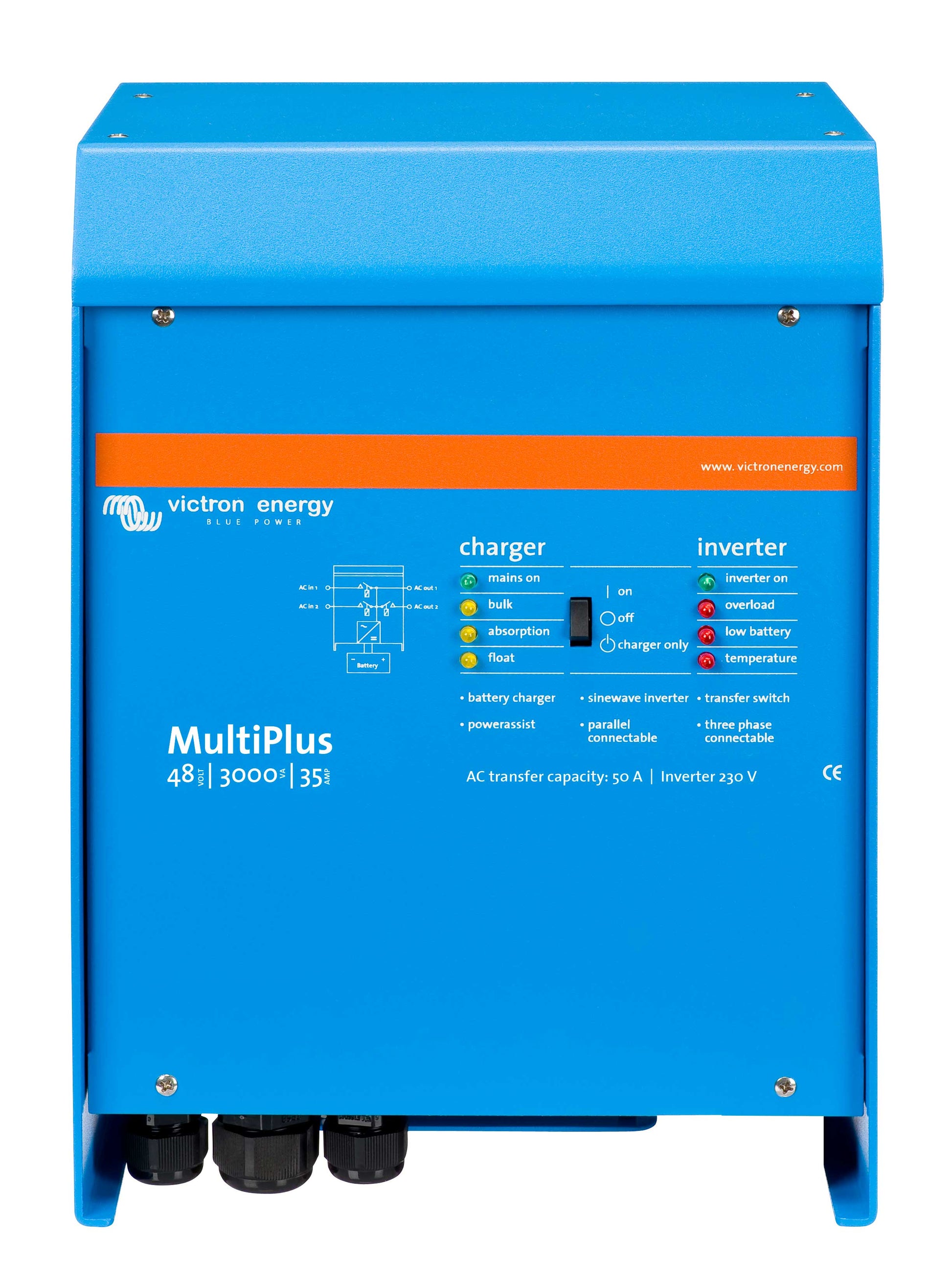 Victron Energy MultiPlus 48V 500VA bis 5000VA, inutec solarcenter