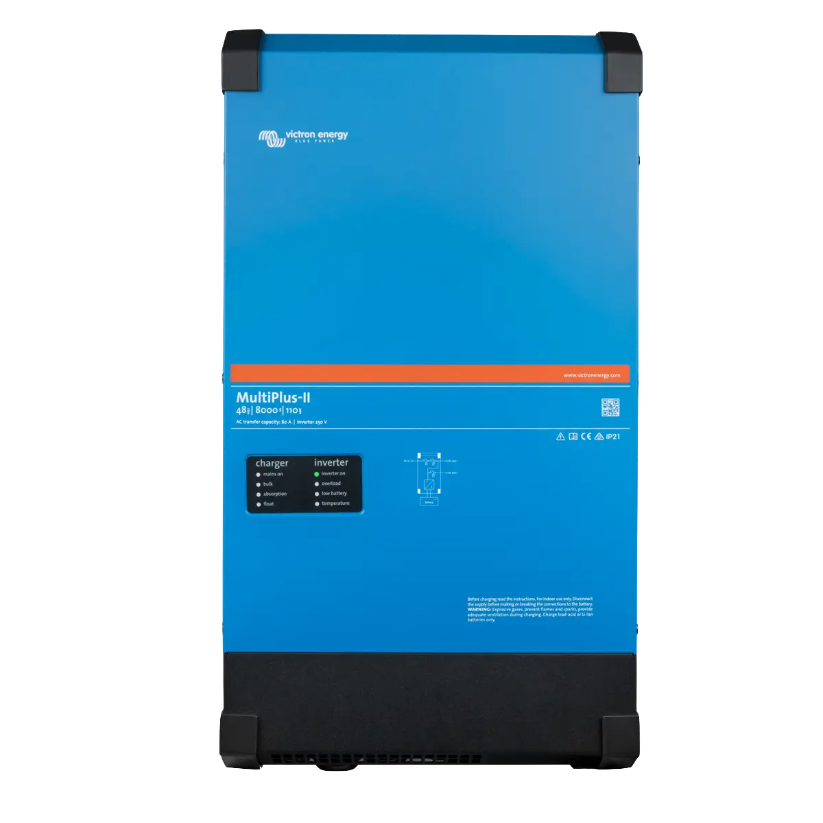 Premium PV-Anlage “Flex-Alleskönner XXL” | 35,1 kWp Q-Cells Module | 100 % On- & Off-Grid | flexibel & robust | 43,2 kWh Pylontech Speicher | 3 x Victron MP-II 8000 u.v.m.