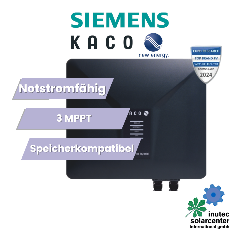 Kaco blueplanet hybrid NH3 M3 Hybridwechselrichter von 8.0 bis 12.0 kW, inutec solarcenter