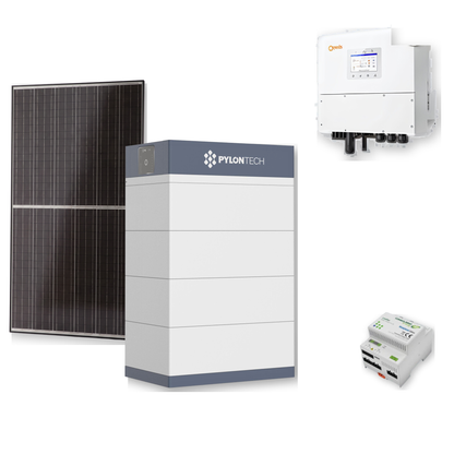 Premium PV-Anlage „4-fach Tracker“ | 21,85 kWp bifazial Jinko Solarmodule | 20 kW Solis Hybrid Wechselrichter | 20,48 kWh Pylontech FORCE-H3 Speicher & Zubehör