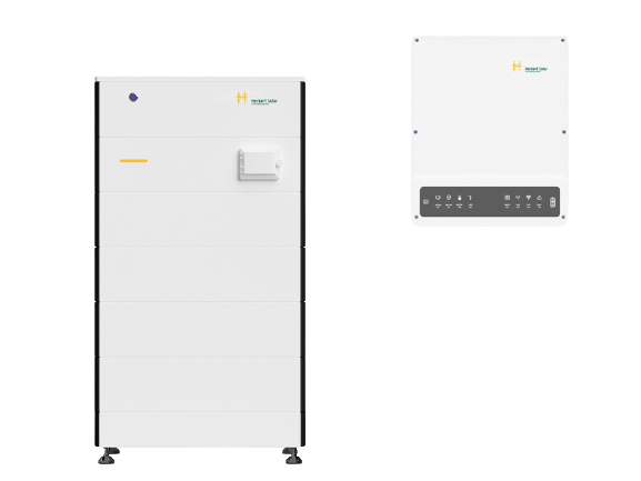 Ersatzstromfähige Heckert PV Anlage Symphon-E I 10 kW Hybridwechselrichter I 8,8 kWh Speicher I mit vielen Extras I Komplettpaket, inutec solarcenter