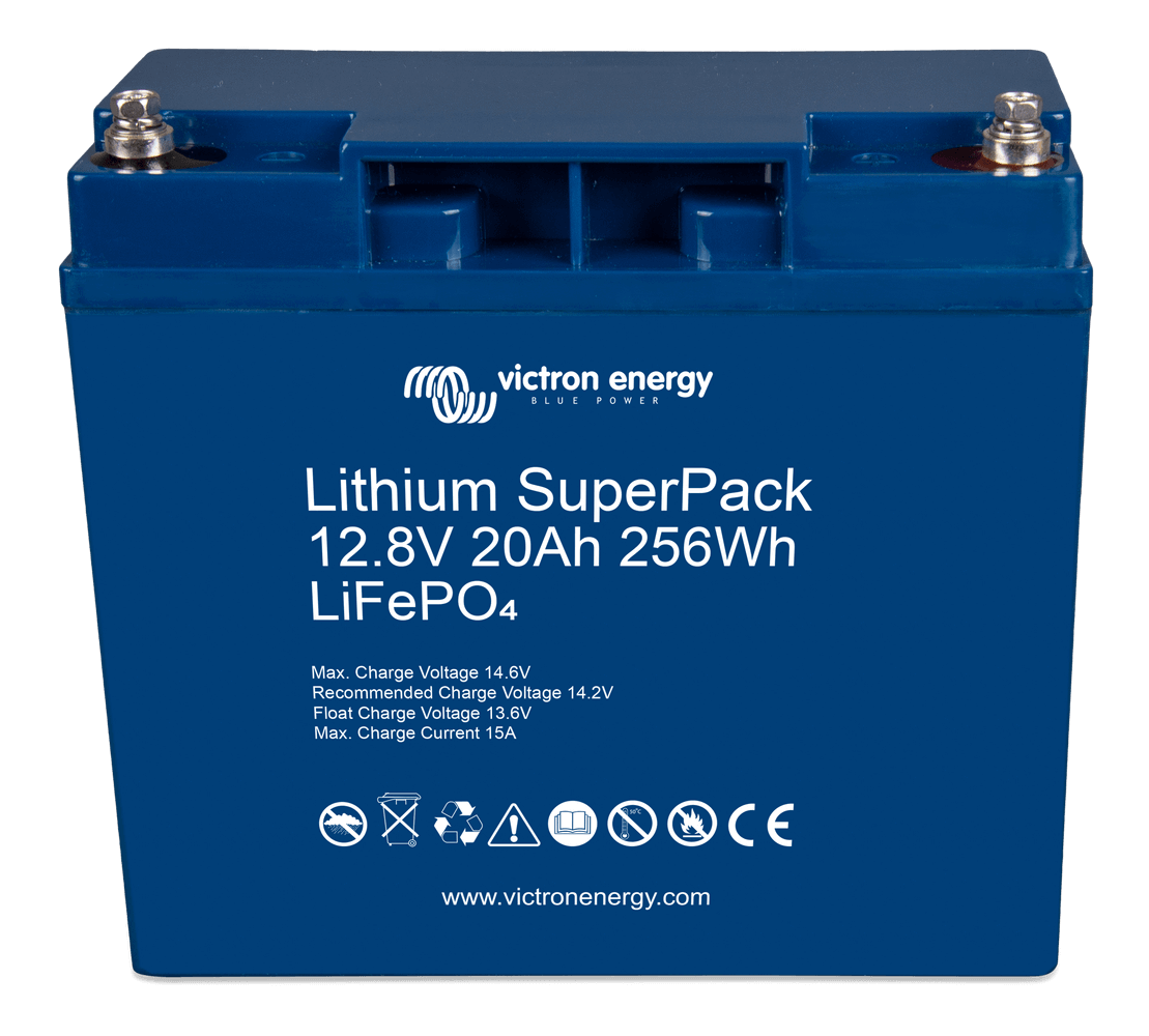 Victron Energy Lithium SuperPack 12,8V von 20 bis 200Ah, inutec solarcenter