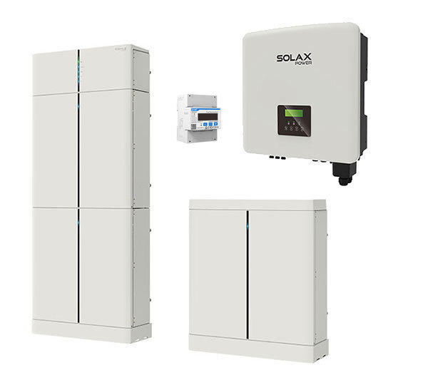 Island-capable SolaX PV system: X3-HYBRID-10.0-D G4.2 10 kW I T-BAT H 12.2 kWh I accessories