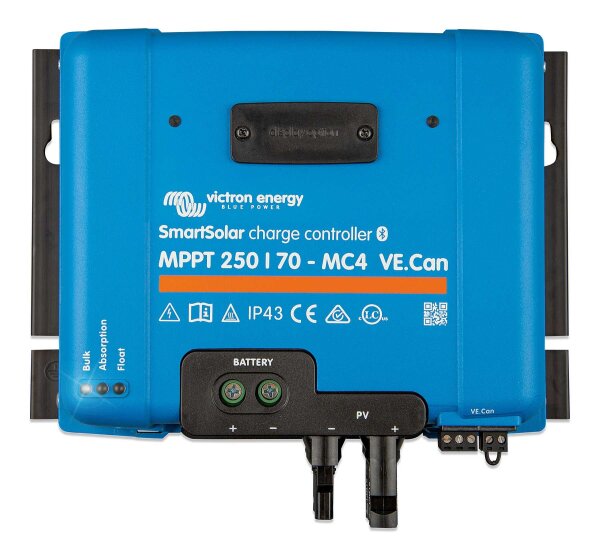 Victron Energy SmartSolar MPPT 250/70 MC4 & Tr VE.Can Solarladeregler