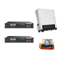 Complete emergency power system: GoodWe GW3648-EM 3,68 kW with Smart Meter + 2x Pylontech 48V US2000C incl. cable set